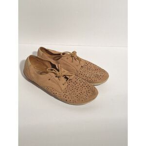 Merrell Select Fresh Grip Womens Brown Leather Laser-Cut Flats Shoes Sz 8